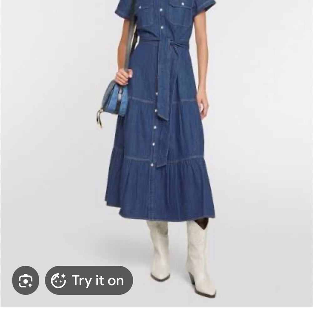 Polo Ralph Lauren Denim midi dress